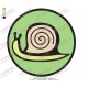 Snail Logo Embroidery Design